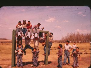 Boys on the playground, Birtle School, c. 1956-1961 (G-84-SC-5)