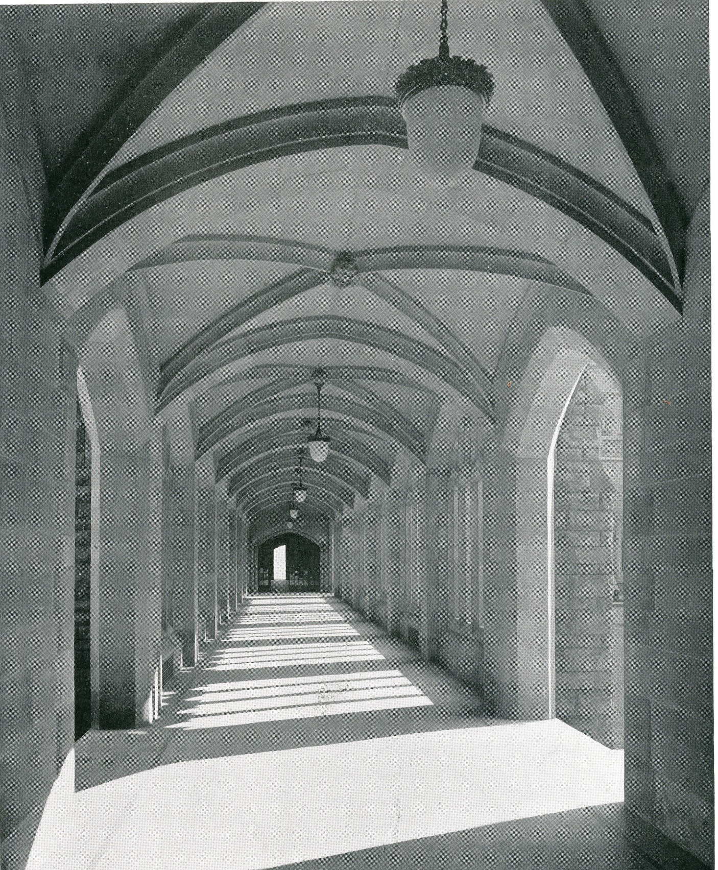 The Cloister, this photo was taken shortly after completion