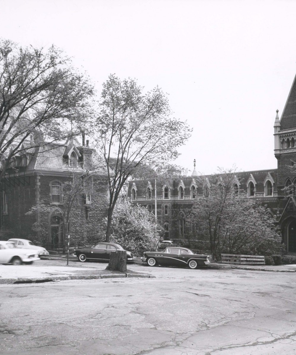 The exterior of the old building, this photo was taken in the 60's