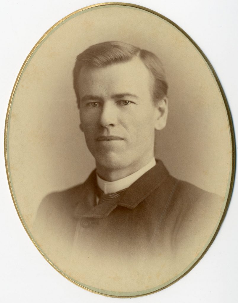 McQueen’s graduation portrait from Knox College, 1886-87.