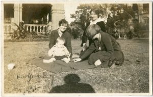 G-6177-FC-3 Lillian with Miss Chisholm Miss Ramsey and Ronald - Intro to Lillian