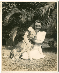 G-6196-FC Lillian and one of her dogs - Intro to Lillian